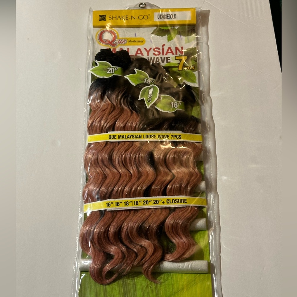 BRAND NEW! QUE MASTER-MIX SHAKE-N-GO MALAYSIAN LOOSE WEAVE HAIRWEAVE